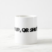 Man omhoog, of hou je mond! mok (Center)