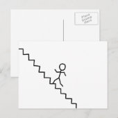 Man omhoog, omhoog, briefkaart (Voorkant / Achterkant)