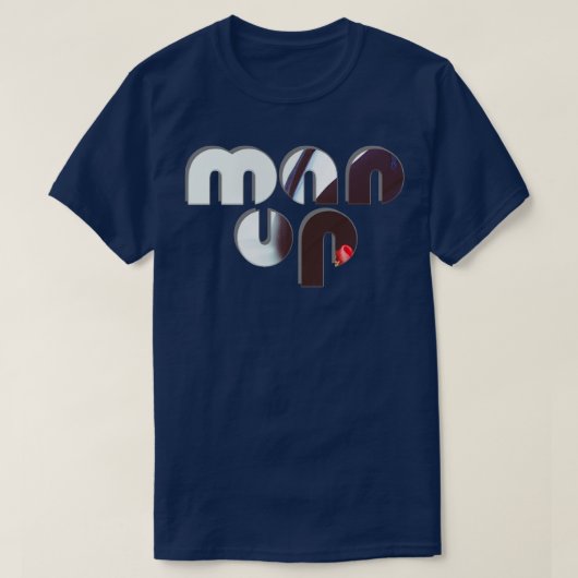 Man omhoog t-shirt (Design voorkant)