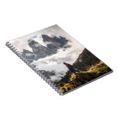 man on misty mountains notitieboek (Rechterzijde)
