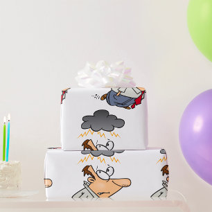 Man onder een cloud cadeaupapier