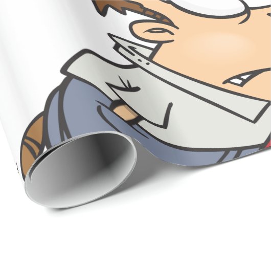 Man onder een cloud cadeaupapier (Rol Hoek)