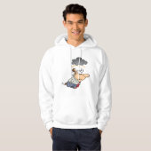 Man onder een cloud hoodie (Voorkant volledig)