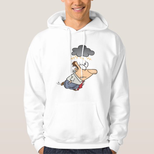 Man onder een cloud hoodie (Voorkant)