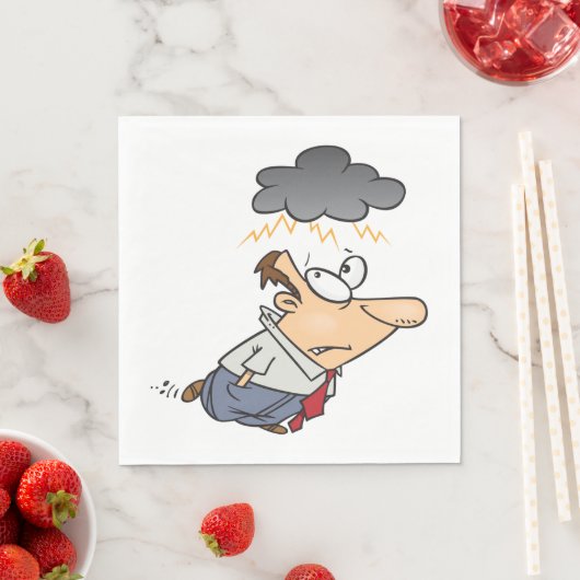 Man onder een cloud servet (Insitu)