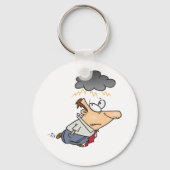 Man onder een cloud sleutelhanger (Voorkant)