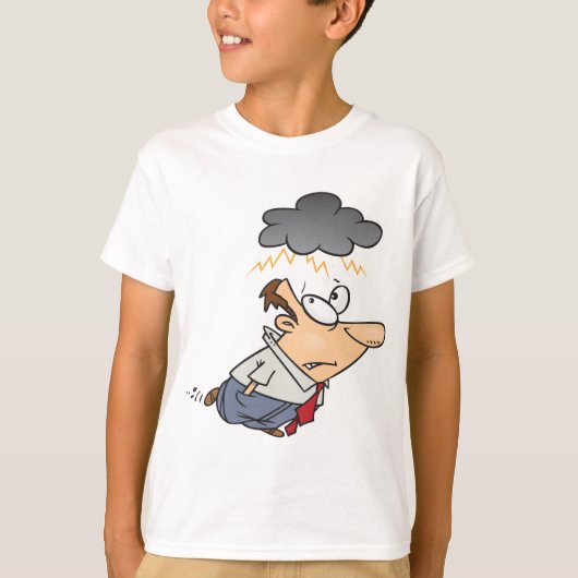 Man onder een cloud t-shirt (Voorkant)