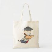 Man onder een cloud tote bag (Voorkant)