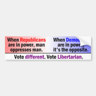 Man onderdrukt Man Bumpersticker