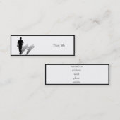 Man ontbreekt Man Mini Visitekaartje (Voorkant / Achterkant)