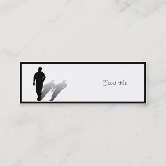 Man ontbreekt Man Mini Visitekaartje (Voorkant)