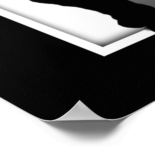 Man Ontbrekend Man Silhouette Poster (Hoek)