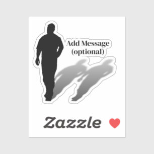 Man Ontbrekend Man Silhouette Sticker