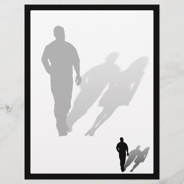 Man Ontbrekende vrouw Silhouette (Voorkant)