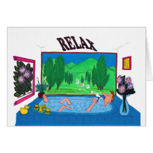 Man ontspannen in een badkuip die blaasjes blaast