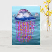 Man-oorlog Kaart (Gele Bloem)