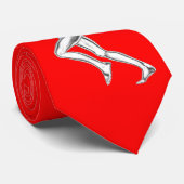 Man op afstand van Chrome Stropdas (Opgerold)