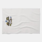 Man op bakkerij bij keukenzeugen theedoek (Horizontaal)