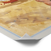 Man op Beach Florida door John Singer Sargent Poster (Hoek)