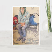 Man op de bus kaart (Voorkant)