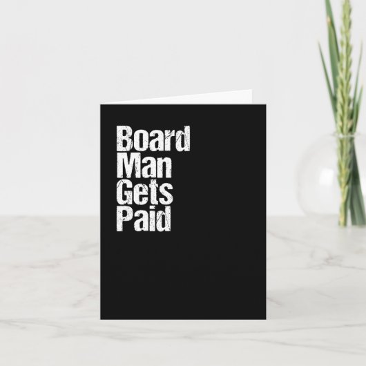 Man op de kaart wordt betaald (Voorkant)