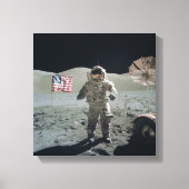 Man op de Maan Canvas Print (Voorkant)