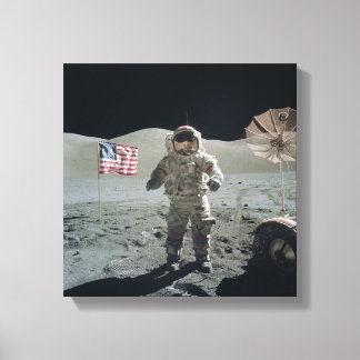 Man op de Maan Canvas Print