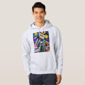 Man op de maan hoodie (Voorkant volledig)