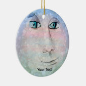 Man op de maan keramisch ornament (Rechts)