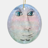 Man op de maan keramisch ornament (Links)