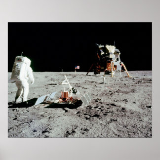 Man op de maan poster