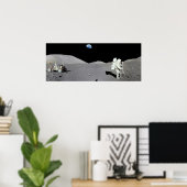 Man op de maan poster (Thuiskantoor)