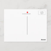 Man op de maan reuzenleder voor de mensheid briefkaart (Achterkant)