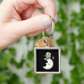 Man op de maan sleutelhanger (Hand)