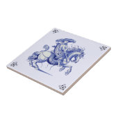 Man op de Nederlandse paardenband Tegeltje (Zijkant)