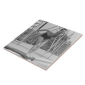 Man op de Raad van Bestuur voor duiken Tegeltje (Zijkant)