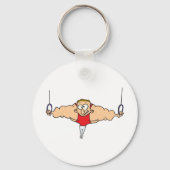 Man op de Sleutelhanger van gymnastiekringen (Achterkant)