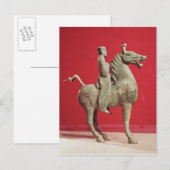 Man op de terugzending van Wu-wei, Kansu Briefkaart (Voorkant / Achterkant)