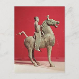 Man op de terugzending van Wu-wei, Kansu Briefkaart