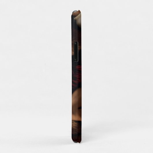 Man op een Bearskin vloerkleed Case-Mate iPhone Case (Achterkant/rechts)