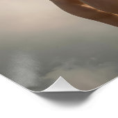 Man op een duikplank in de wolken perfect poster (Hoek)