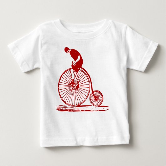 Man op een Penny Farthing - Ruby Red (Voorkant)