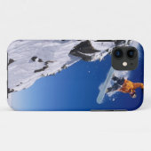 Man op een snowboard die van een richel springt bi Case-Mate iPhone case (Achterkant (horizontaal))
