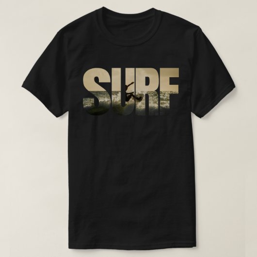 Man op een surfplank t-shirt (Design voorkant)
