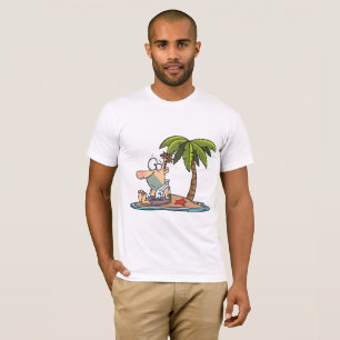 Man op een verlaten eiland Mannen T-shirt