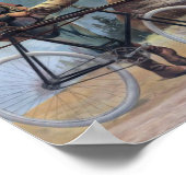 Man op fiets, Yellowstone National Park Poster (Hoek)