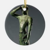 Man op gebed, Archaic Greek bronze sculptuur Keramisch Ornament (Voorkant)