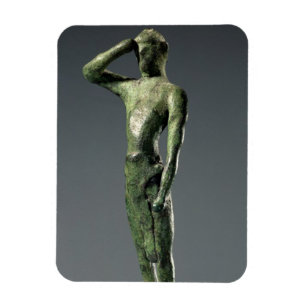 Man op gebed, Archaic Greek bronze sculptuur Magneet