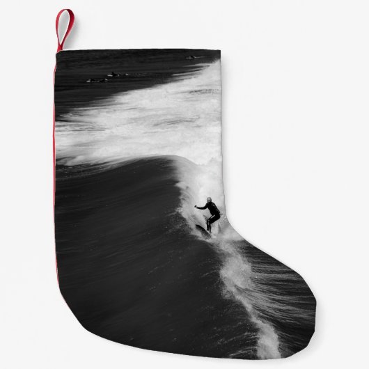 MAN OP GROTE WAVELEN KLEINE KERSTSOK (Voorkant)