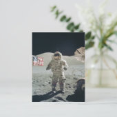 Man op het maan briefkaart (Staand voorkant)
